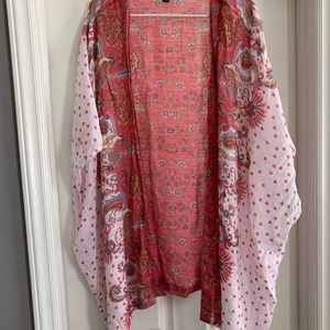 Pink paisley kimono